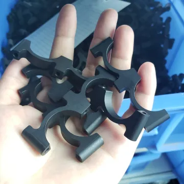 Aluminum round tube clamp for medical parts