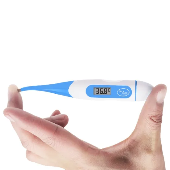 High-Precision Waterproof Flexible Tip Thermometer for Home Oral and Armpit Use (CE, ISO, RoHS Certified)
