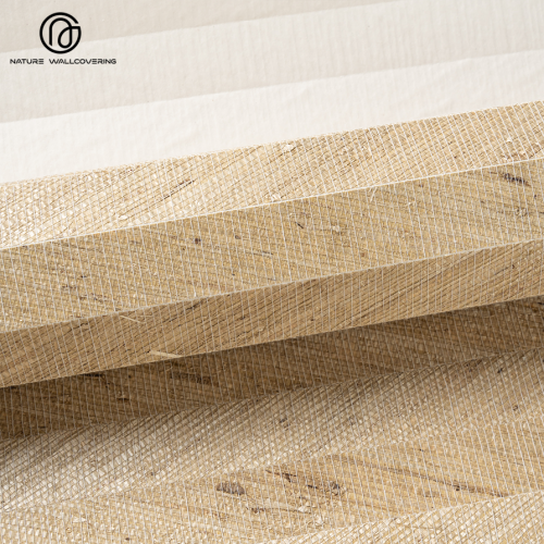 لوحة فنية جدارية مصنوعة يدويًا من نبات الأروروت مع نسيج طبيعي