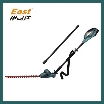 18v lithium cordless long reach adjustable head hedge trimmer