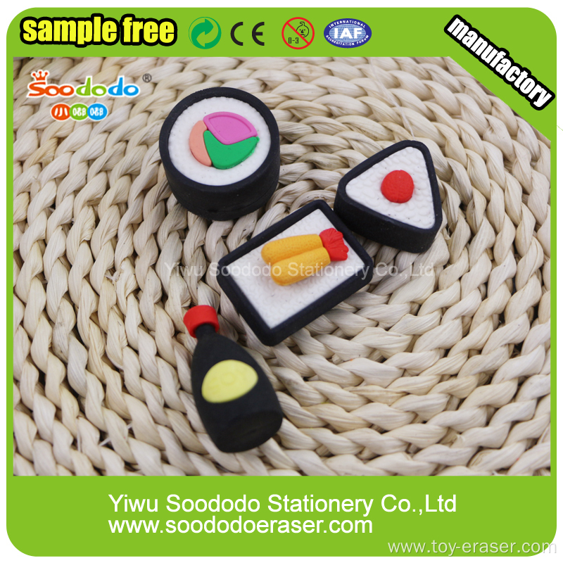 Food SuShi Shaped Eraser,Stationery gift