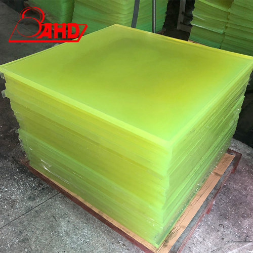 Nature color T5--100mm cast high quality rubber pu polyurethane rubber plate