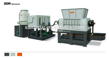 Shredder lourd, / la machine à déchiqueter à double arbre