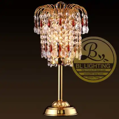 Design crystal table lamp for working,Traditional crystal table lamp manufacturer