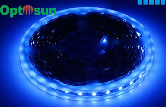 Flexible Blue White Waterproof Smd 3528 Led Strip Light For Hotel , 120 Degree Beam Angle