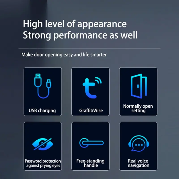 Интеллектуальная внешняя электронная ручка для дверей