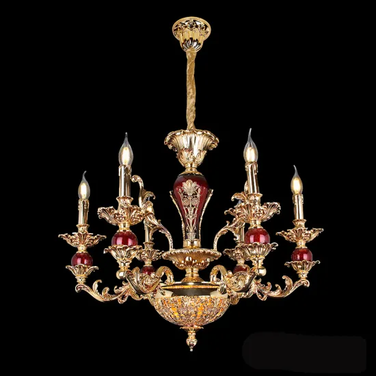 Custom Handmade Chandeliers: Golden Vintage Pendant Light 80113