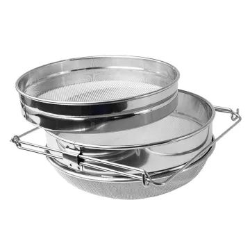 Stainless Steel Honey Strainer Double Layer Sieve for Beekeeping