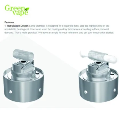 Ismoka eleaf Lemo atomizer Greenvape LEMO Clearomizer in sale