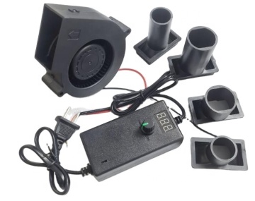 12V 2.85A Inflatable Doll Barbecue Stove with Double Ball Air Volume Fan