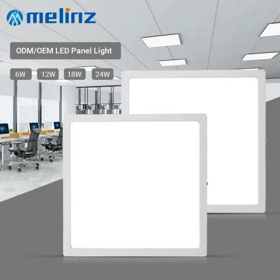 MELINZ Wholesale LED Panel Lights: Easy Installation Round/Square Aluminum Store Lighting 6/12/18/24W