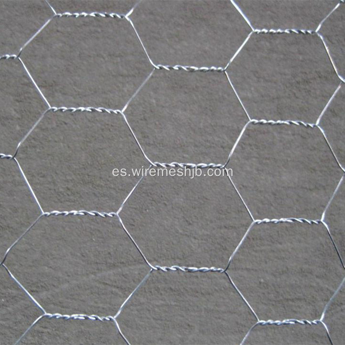 Alambre hexagonal galvanizado, malla de alambre de pollo