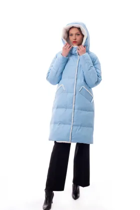 Blue coat Plus size parka