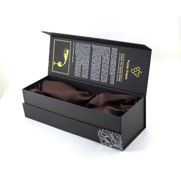 Luxury Matte Black Paper Magnetic Wine Box