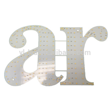 High qualitysmd led pcb board letter shape