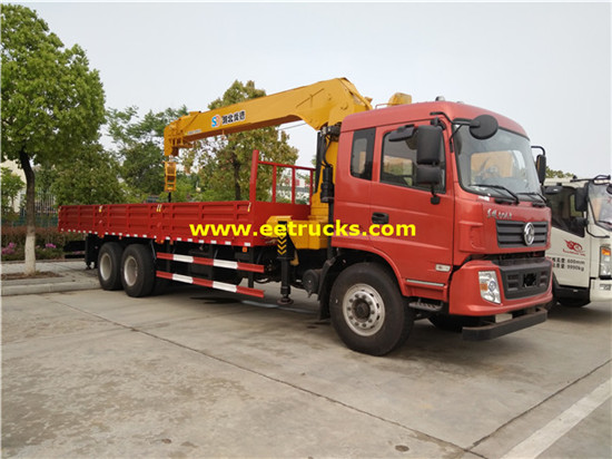 DFAC 270hp 14ton شاحنة مع رافعات