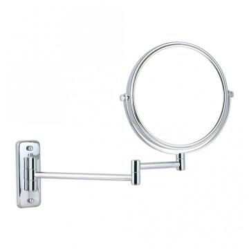 Double side round magnifying wall mirror