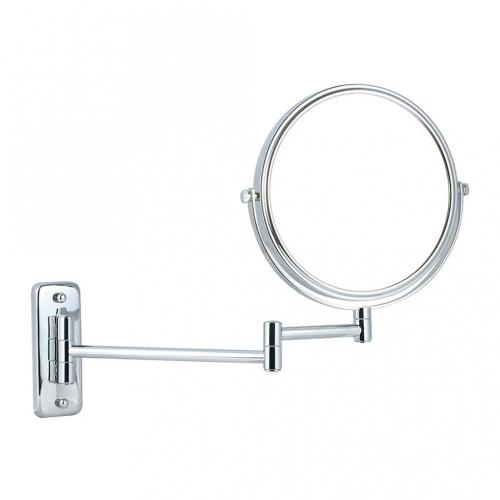Double side round magnifying wall mirror