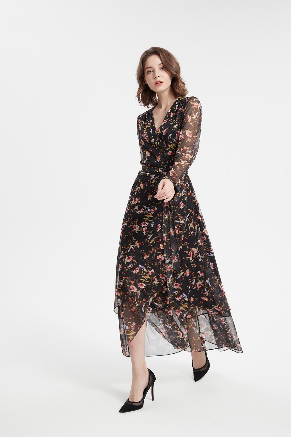 Big Floral Print Dress