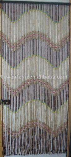 wooden bead curtain