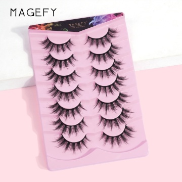 Wholesale 7 Pairs 3D Faux Mink Dramatic False Eyelashes