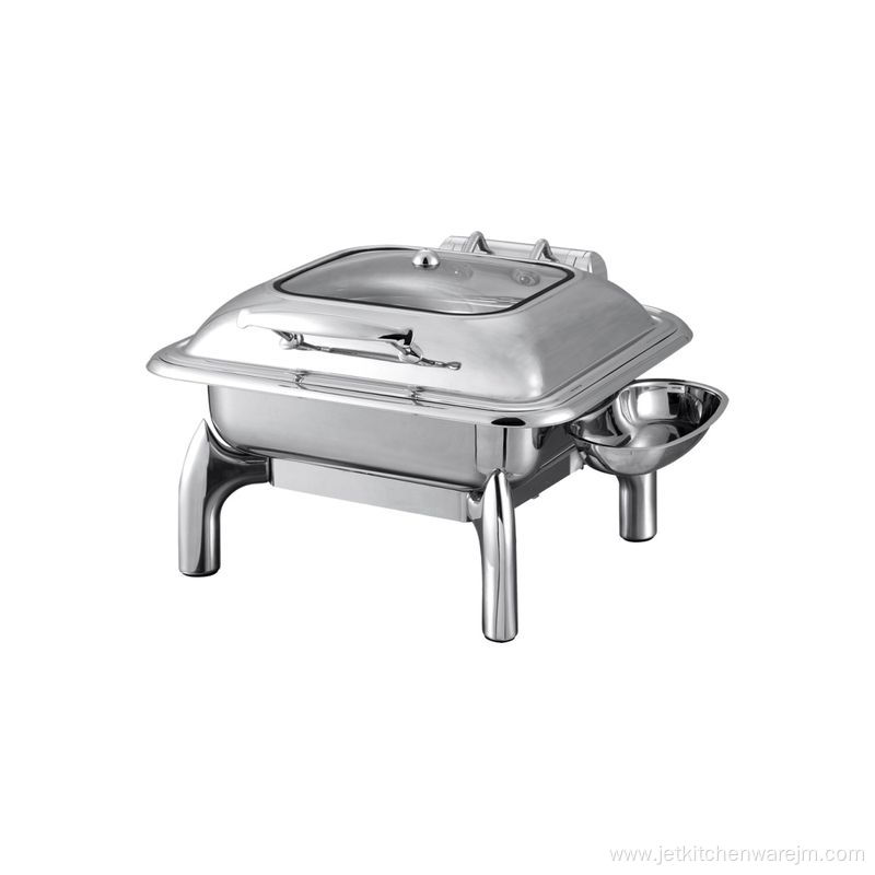 Glass Lid Hydraulic Induction Chafer Chafing Dish