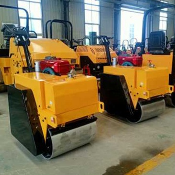 Best Selling Double Wheel 650kg Road Roller with Walking Type