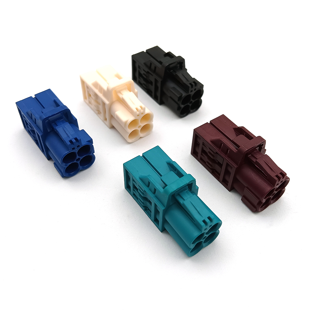 Quad Rosenberger Version Mini Fakra Female Cable Connector