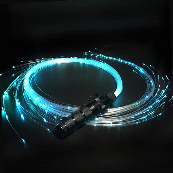 LED fiber optic night club glow flow whip