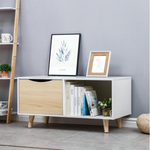 Modern TV Stand Cabinet With Storage Drawers