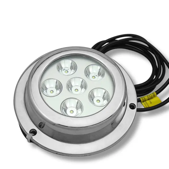 18W Marine Yacht Boat Transom Underwater LED Spot Light Lamp 1200LMS Round