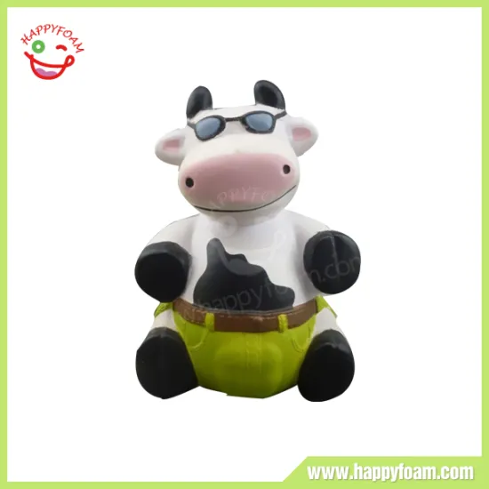 Cheap Pu foam cow stress ball promotional gifts
