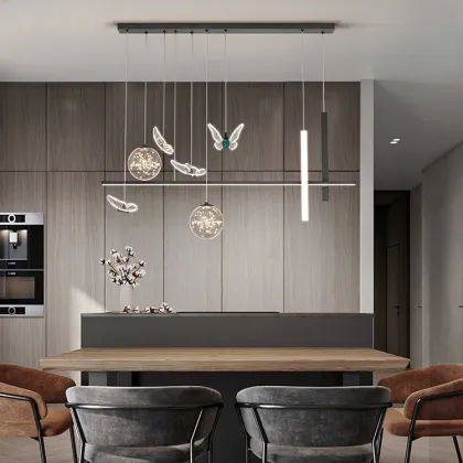 Nordic Restaurant Chandelier Modern Simple LED Lamp