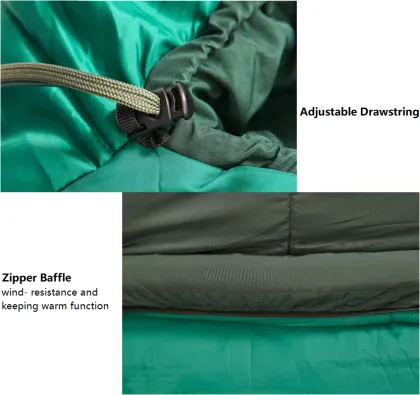Large Size 4 Seasons Portable Fishing Sleeping Bag for Camping, Hunting, and Fishing