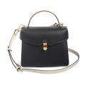 Borsa tote convertibile Urban Edge Satchel bianca e nera