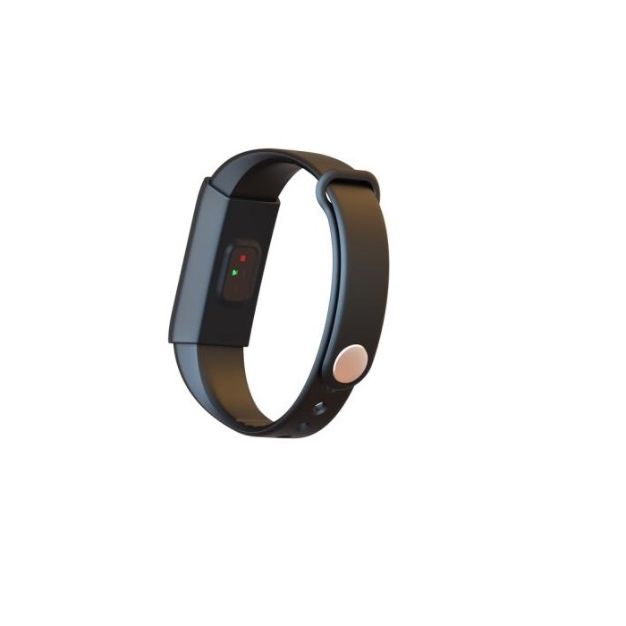 Single touch screen bracelet with heart rate detection