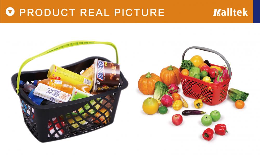 Portable store colorful plastic shopping basket