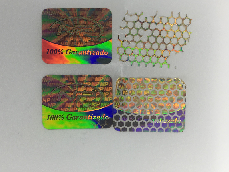 One time material waterproof 3d hologram label