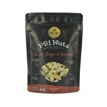 Recyclable PE NO.4 Matte Black Snack Food Packaging Bag with Ziplock