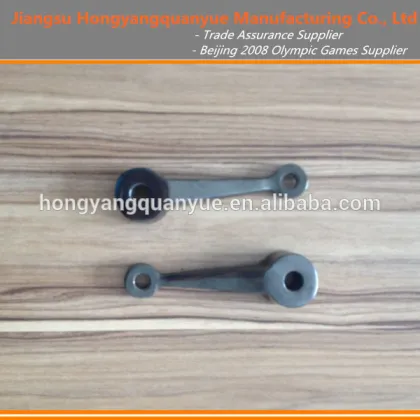 Glass spiders with swivel fittings