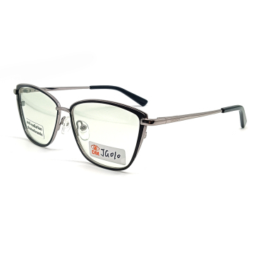 Custom Logo Patterned Non-Magnetic Titanium Photochromic Eyeglasses Frames for Men and Women - JG010