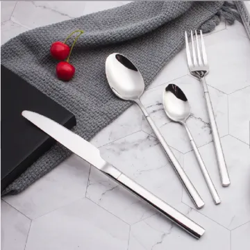 Golden Spoon Fork Knife Cutlery Set