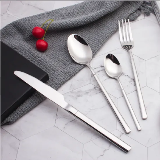 Golden Spoon Fork Knife Cutlery Set