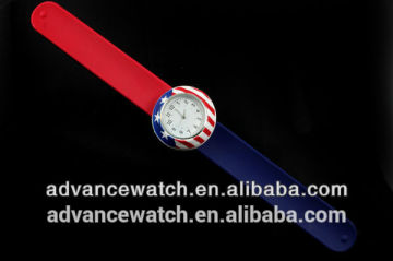 2017 wholesale custom slap watch, new designed silicon watch, promotional watch