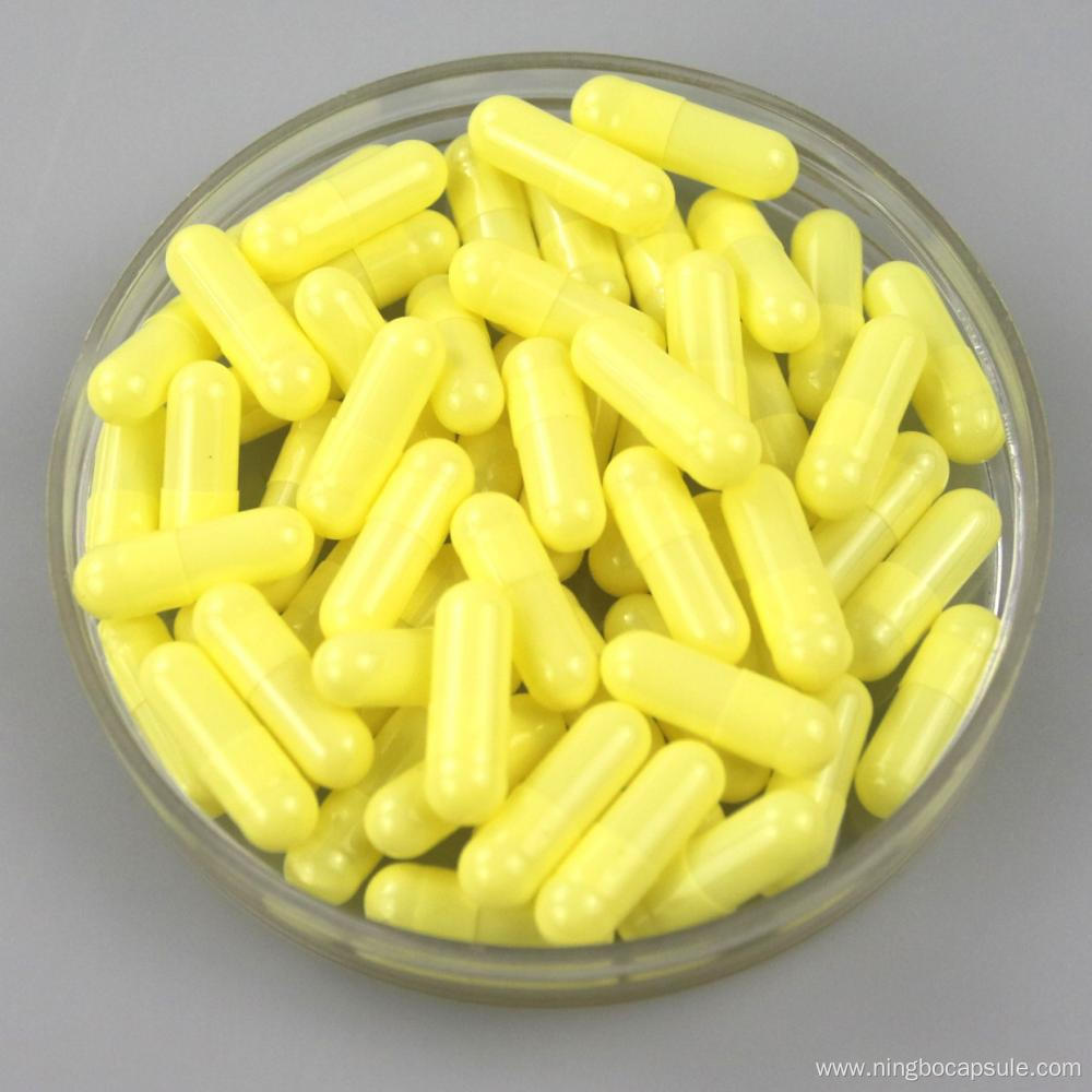 Geletin empty capsule size 00 yellow