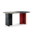 home furniture marble round dining table