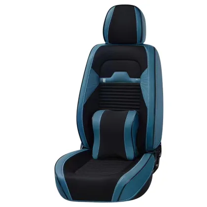 Luxury Leather Universal Car Seat Covers Full Set Custom 9D Cushions