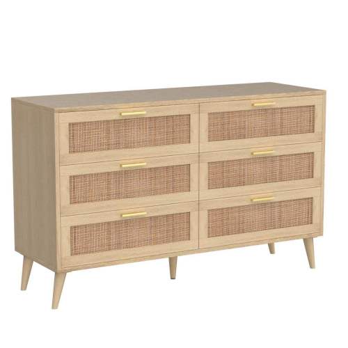 Rattan Dresser with Storage Chest Bedroom Furniture