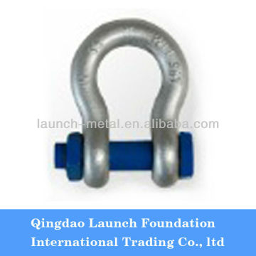 G2130 drop forged bolt type bow shackle