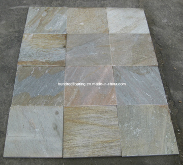 Yellow Wood Vein Culture Stone Slate Tile